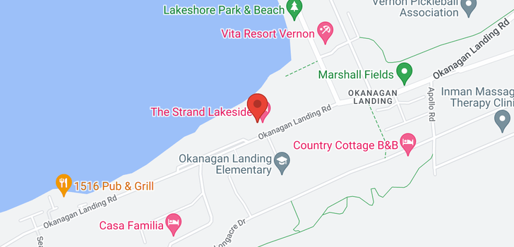 map of #1101 7343 Okanagan Landing Road
